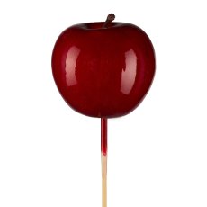 Apple with Wooden Plug 18/Box, 6.5cm, Red