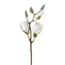 Magnolienzweig , 43 cm, weiß