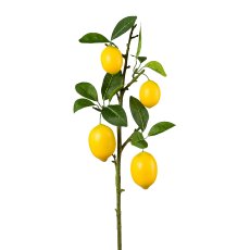 Lemon branch, 68cm, yellow