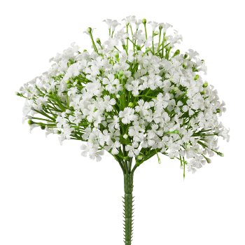 Mini Blossom Bush, 23cm, White