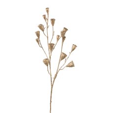 68 cm Poppy Capsule Branch,