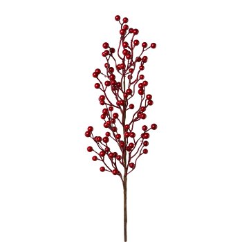 Beerenzweig 1/Poly, 71cm, rot