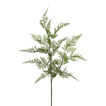 Leather fern branch, 81cm, green