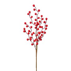 Berry branch, 47 cm, red