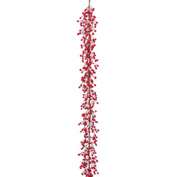 Berry garland, 150cm, red