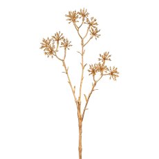 Aralienzweig, 34cm, gold,