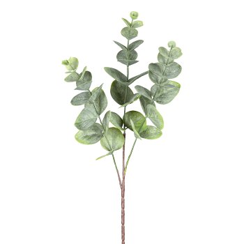 Eukalyptuszweig 6/Poly, 51cm, grau-grün, 6/Stck