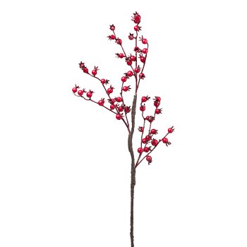 Berry branch 1/poly, 60cm, red