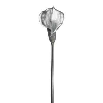 Calla, metallic, 68cm, silber