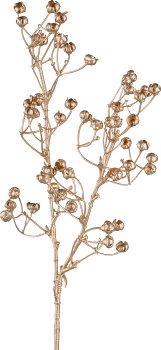 Flax seed branch, 37cm, gold