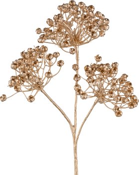 Linseed branch, 41cm, gold