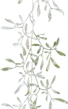 Mistletoe garland iced, 105cm, green