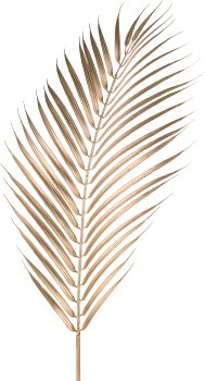 Palmwedel metallic, 120cm, gold