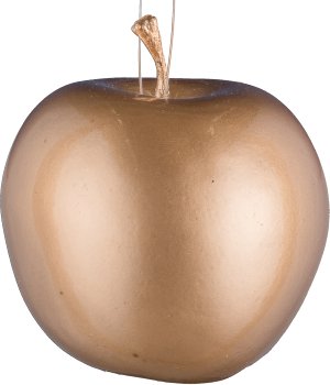 Apfel, 6,5cm, gold