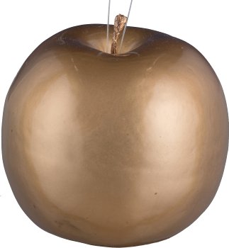 Apfel, 9cm, gold
