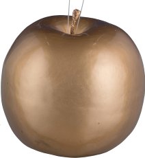 Apfel, 9cm, gold