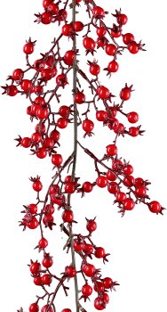 Berry garland 1/poly, 118cm, red