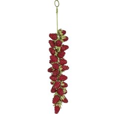 Raspberry pendant, 30cm, dark red