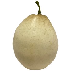 Nashi pear, 9.5x8x8cm, beige
