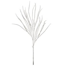 Graszweig mit Schnee, 144cm, weiß