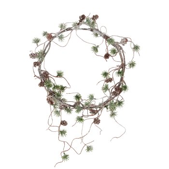Cedar ring iced, 40x40x4cm, green