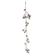 Zederngirlande mit Clip geeist, 58cm, grün