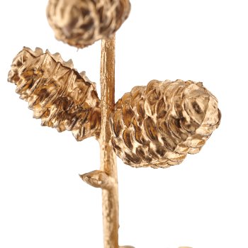Zapfenzweig, 76cm, gold