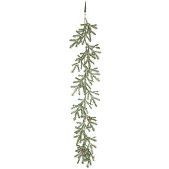 Fir clip white washed, 55cm, green