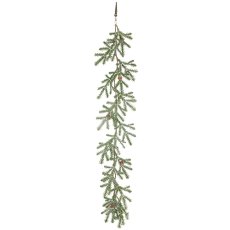 Fir clip white washed, 55cm, green