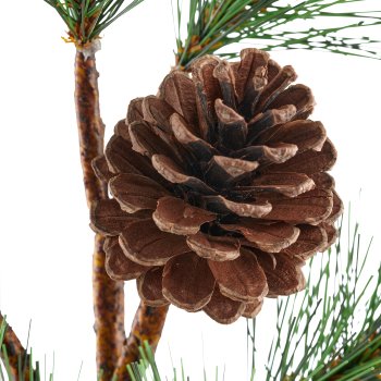 Pine branch with natural cones, 82cm, green