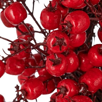 Berry wreath, 43x43x10cm, red