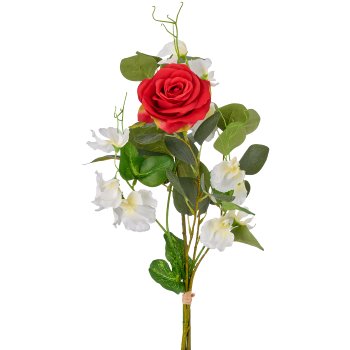 Rosen-Mix-Bund x3, 45cm, rot