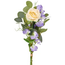 Rosen-Mix-Bund x3, 45cm, naturweiß