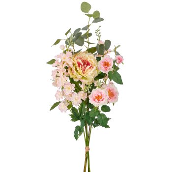 Päonie-Rose-Mix-Bund, 88cm, rosa