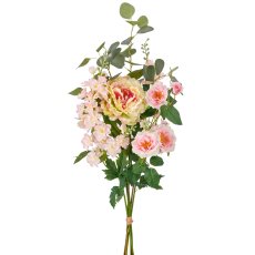 Peony-Rose-mix-bundle, 88cm, pale pink