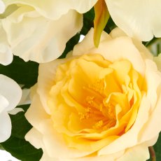 Peony-Rose-mix-bundle, 88cm, yellow