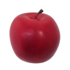 Apfel 12/Box, 9 cm, rot-matt