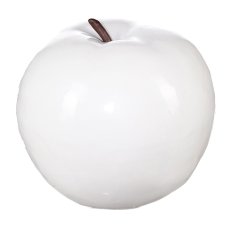 Apfel 6/Box, 14 cm, weiß