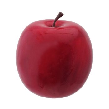 Apfel mit Hänger 18/Box, 8cm, rot