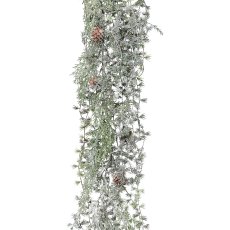 Larch Garland, Frosted, 190 cm