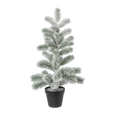 Tannenbaum im Topf mit Schnee, 56cm, schnee