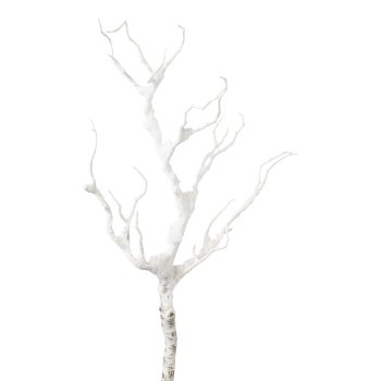 Decoration branch with snow, 65cm, snow,