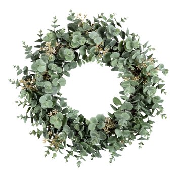 Eucalyptus wreath, 40cm, grey-green