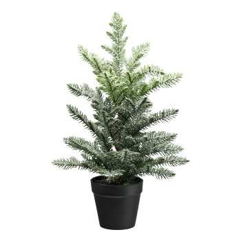 Artificial Araucaria in pot, 39cm, frost