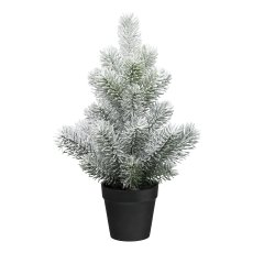 Artificial fir tree in pot, 35 cm, snow