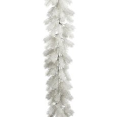 Fir garland, white, 185cm, white
