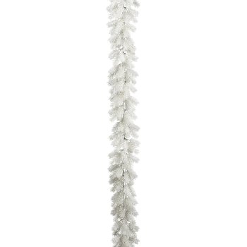 Fir garland, white, 185cm, white