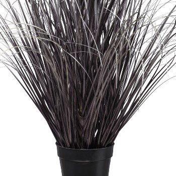 Grass in pot, 120cm, purple-silver