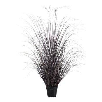 Grass in pot, 120cm, purple-silver