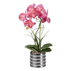 Orchidee im Keramiktopf, 53 cm, lila "Real Touch"